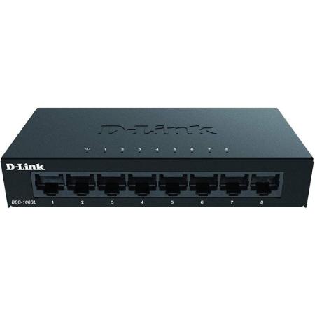 Switch D-Link DGS-108GL 8 Puertos/ RJ-45 10/100/1000