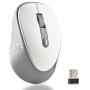 Ratón Inalámbrico NGS Dew White/ Hasta 1600 DPI/ Blanco
