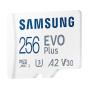 Tarjeta de Memoria Samsung EVO Plus 2023 256GB microSD XC con Adaptador/ Clase 10/ 160MBs