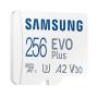 Tarjeta de Memoria Samsung EVO Plus 2023 256GB microSD XC con Adaptador/ Clase 10/ 160MBs