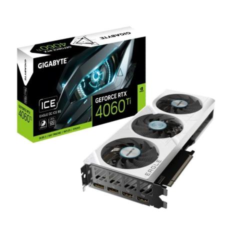 Tarjeta Gráfica Gigabyte GeForce RTX 4060 Ti EAGLE OC ICE 8G/ 8GB GDDR6