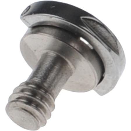 Caruba 1/4 inch Metal Screw w/ D-Ring Silver