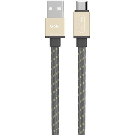 Allocacoc USB Cable | MicroUSB Flat Gold