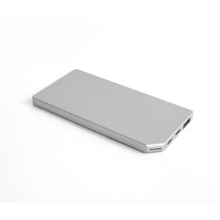 Allocacoc PowerBank Slim Aluminum 5000MAH; Silver