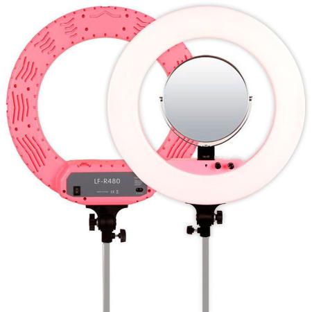 Caruba Round Vlogger 18 inch LED Set Economy w/ Bag - Pink