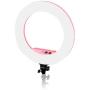 Caruba Round Vlogger 18 inch LED Set Economy w/ Bag - Pink