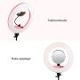 Caruba Round Vlogger 18 inch LED Set Economy w/ Bag - Pink