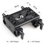 SmallRig 1775 Mounting Plate w/ 15mm Rod Clamps