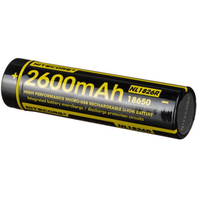 Nitecore NL1826R 2600mAh 3.6 Volt + Micro USB Connection