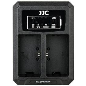 JJC DCH-LPE6 USB Dual Battery Charger (For LP-E6 / LP-E6N)