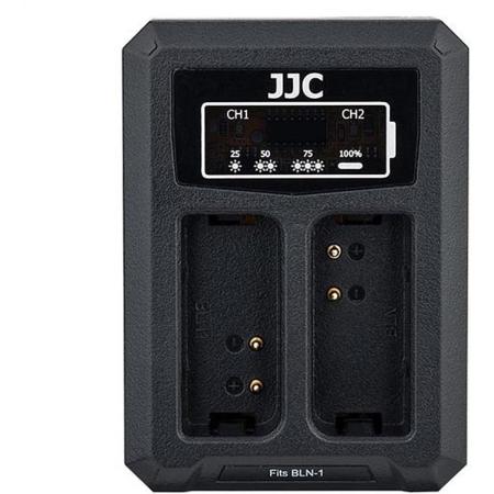 JJC DCH-BLN1 USB Dual Battery Charger (For Olympus BLN-1)