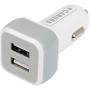 Caruba Duo USB Car Charger 4.8 Amp White