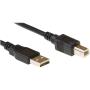 Ewent EC2402 1.8m USB A USB B Black USB-Cable