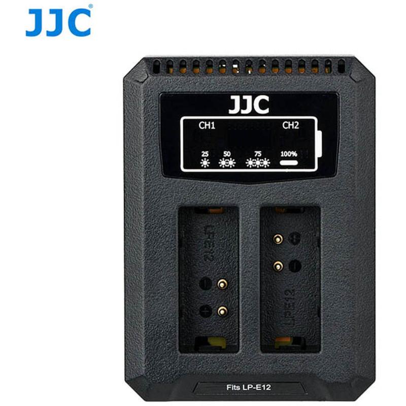 JJC DCH-LPE12 USB Dual Batterycharger (For Canon LP-E12)