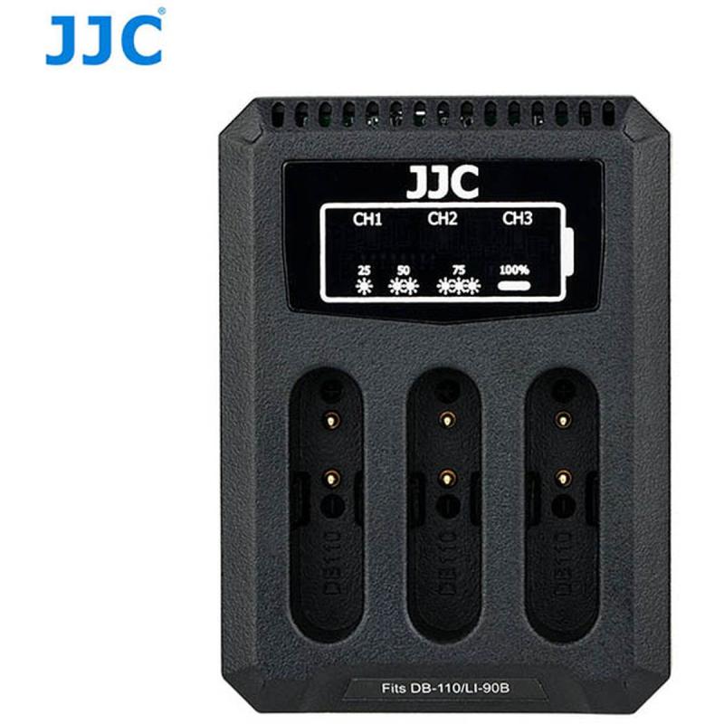 JJC DCH-DB110 USB Dual Charger For DB-110/ Li-90B/LP-E8