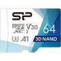 Silicon Power MicroSDXC Superior Pro UHS-1 U3 A1 V30 64GB