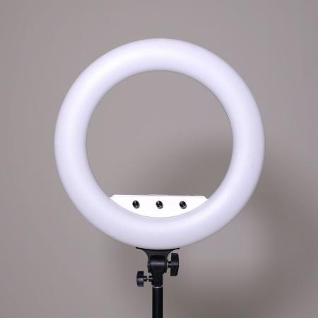 Caruba RGB Round Vlogger 18 inch LED Set w/ Bag - White