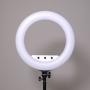 Caruba RGB Round Vlogger 18 inch LED Set w/ Bag - White