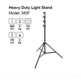 Godox 380F Heavy-Duty Light Stand 381cm (12.5&amp;#039;)
