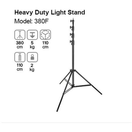 Godox 380F Heavy-Duty Light Stand 381cm (12.5&amp;#039;)