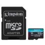 Kingston MicroSDXC 512GB A2 Video Class V30 UHS-I U3 w/ Adap