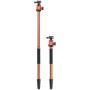 Fotopro X-GO Predator Tripod w/ FPH-62Q Ball Head Orangebrown