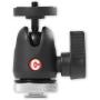 Caruba Centre Ball Head w/ Cold Shoe Mount