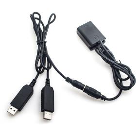 Caruba NP-FW50 Full Decoding Dummy Battery + Dual USB Cable