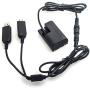 Caruba LP-E6 Full Decoding Dummy Battery +5V 2A USB Cable