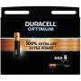 Duracell Alkaline Optimum Battery AAA 8 Pack