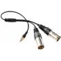 Saramonic SR-UM10-CC1 Audio Splitter Minijack TRS/2XMALE XLR