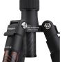 Fotopro X-AirCross 1 Mini Carbon Tripod Black