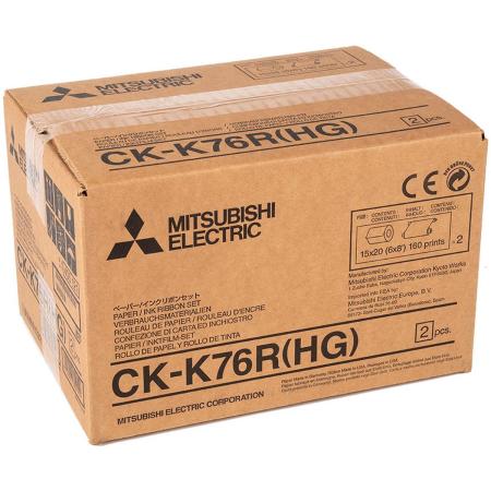 Mitsubishi Paper CK K76R 2X 320 PR 10x15 2X 160 PR 15x20