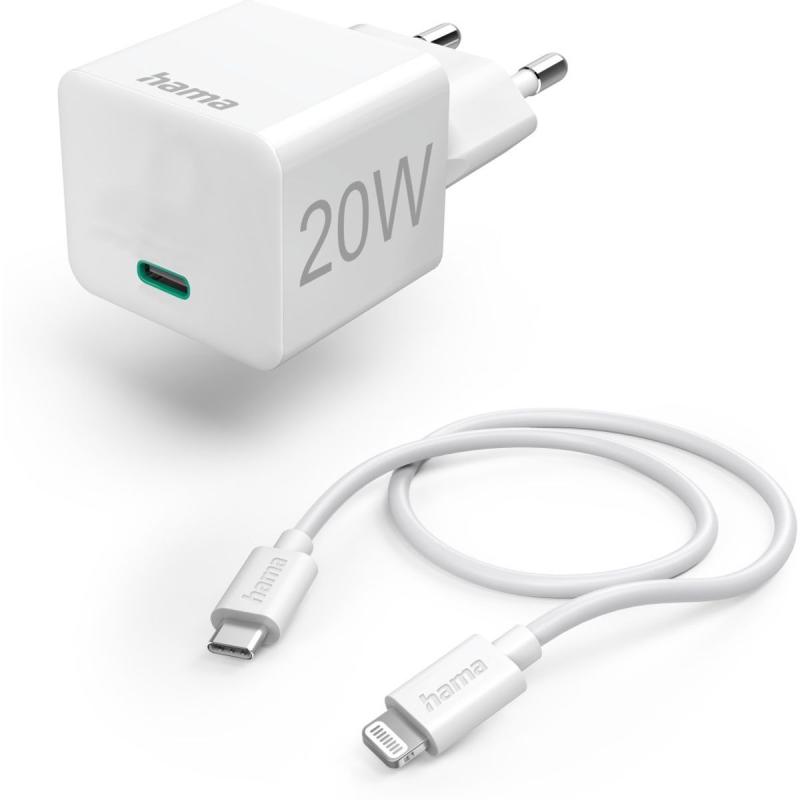 Hama Oplaadset Lightning Power Delivery (PD) 20 W White