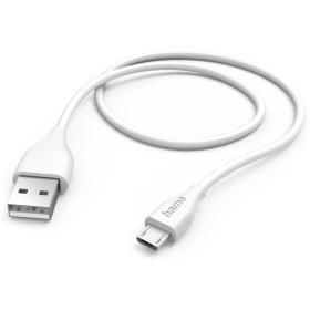 Hama USB-Cable USB-A To Micro-USB 1.5 M White
