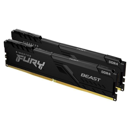 Memoria RAM Kingston FURY Beast 2 x 16GB/ DDR4/ 3600MHz/ 1.35V/ CL18/ DIMM