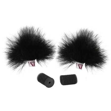 Rycote Black Ristretto Lavalier Windjammer - Pair