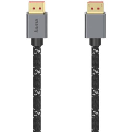 Hama DisplayPort-Cable DP 1.4 UltraHD 8K Alu 2.00m