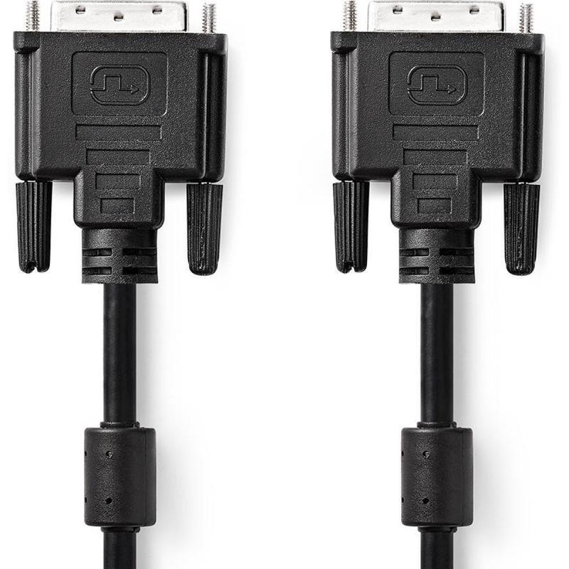 Nedis DVI-Cable | DVI-D 24 + 1-PINS Male | DVI-D 24 + 1-PINS