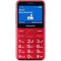 Teléfono Móvil Panasonic KX-TU155EXRN para Personas Mayores/ Rojo