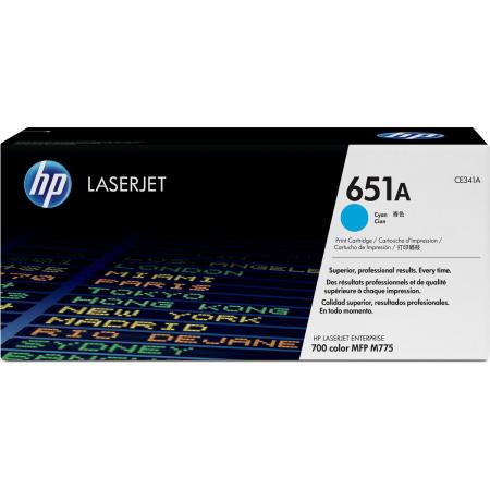 HP 651A Cartridge Cyan SC CE341A