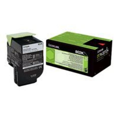 Lexmark 802K 1K Black Retourprogr Toner