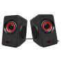 Altavoces Mars Gaming MS1/ 10W/ 2.0/ Rojos