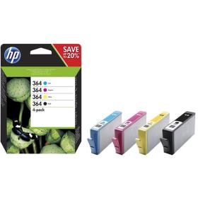 HP 364 Black &amp;amp; Tri-Colour Combo 4-pack