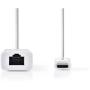 Nedis USB-C-Adapterkabel Type-C M-RJ45 (8P8C) F 0.2m WH
