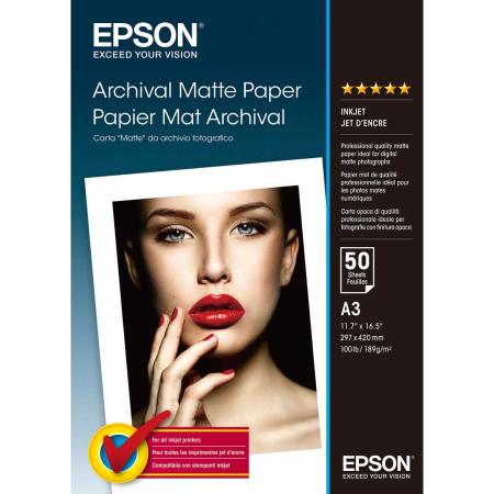 Epson Matte Archival Paper A3 50 Vel - C13S041344