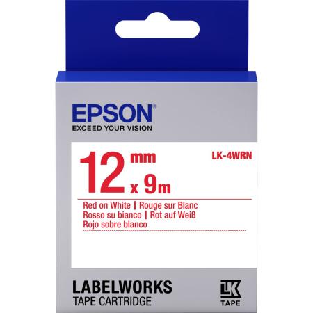 Epson LK-4WRN Standard Rouge/Blanc 12/9