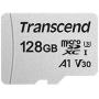 Transcend 300S 128GB A1 Video CL V30 UHS-I U3 MicroSDXC