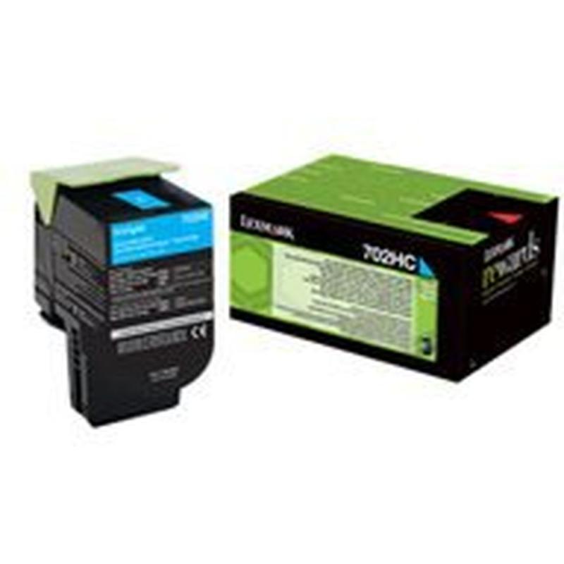 Lexmark 702HC Toner Cartridge 3K Cyan F/CS3/4/5