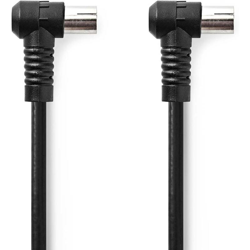 Nedis Coaxial Cable IEC Coax M IEC Coax F Nickel Plated 120 dB 75 Ohm 3.00m